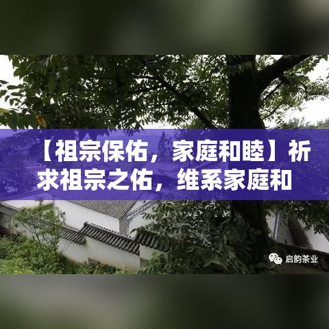 【祖宗保佑，家庭和睦】祈求祖宗之佑，维系家庭和谐，传承美好家风 —— 祖先的智慧指引未来